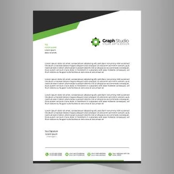 Letterhead Template Vector 스톡 일러스트