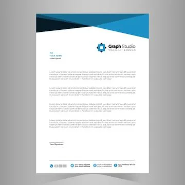 Letterhead Template Vector 스톡 일러스트