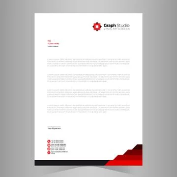 Letterhead Template Vector Stock-Illustration