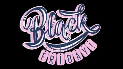 Lettering -  Black Friday 2 Stock Footage 82625613