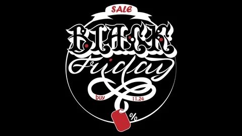 Lettering - Black Friday Stock Footage 82018908