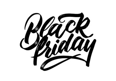 Lettering Black Friday Stock Illustration
