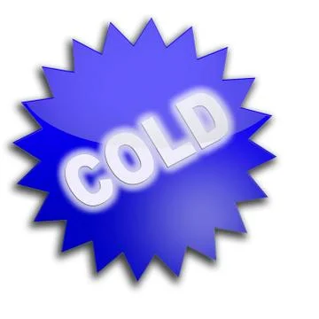 Lettering "cold" Illustrazione stock