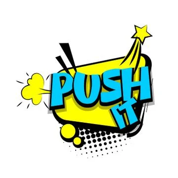 Lettering comic text pop art Stock Illustration