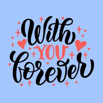 Lettering composition for valentines day Illustrazione stock
