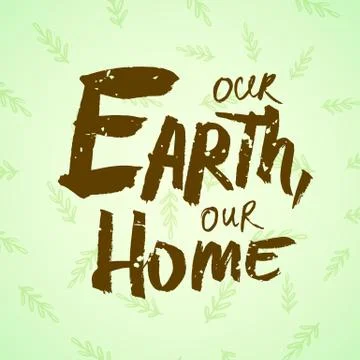 Lettering Earth Day Stock Illustration