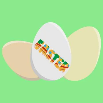 Lettering Easter. Stock Illustration