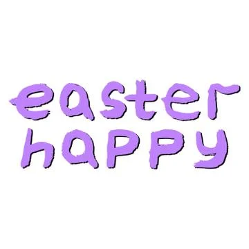 Lettering Easter. Stock Illustration