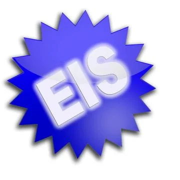 Lettering "eis", ice Stock Illustration