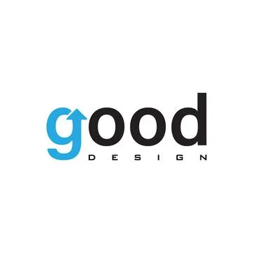 Lettering Good Design Template Stock Illustration