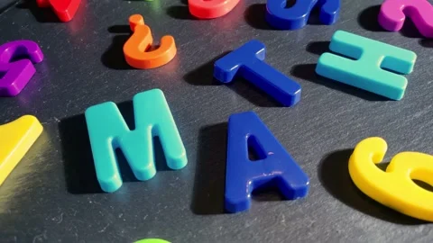 Lettering Maths. Concept: back to school, math. Video stock 220281770