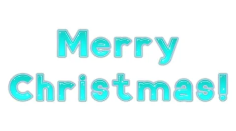 Lettering Merry Christmas, Seamless Loop Stock Footage 54404894