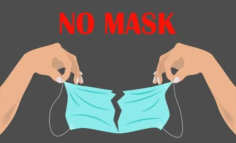 Lettering No mask Stock Illustration