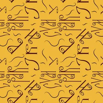 Lettering pattern, calligraphy print, graffiti effect typography style Stock Illustration