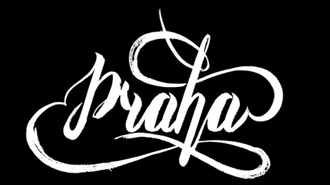 Lettering - Prague Stock Footage 81054474