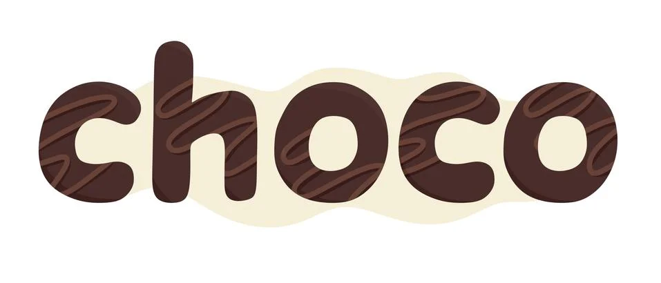 Lettering shoco on a white background. Vector illustration for website, print 스톡 일러스트