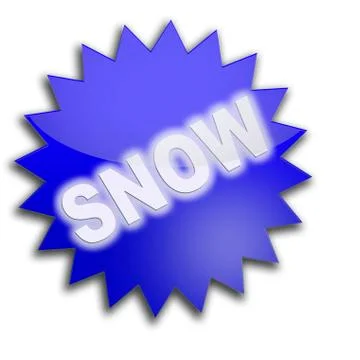 Lettering "snow" 스톡 일러스트