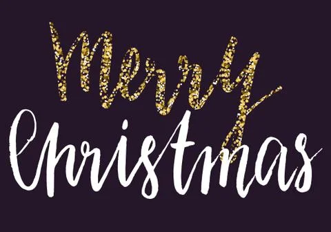 Lettering text design Have a very Merry Christmas. Stock Illustration
