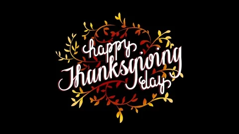 Lettering - Thanksgiven Stock Footage 82626205