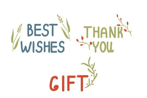 Lettering vector set Stock Illustration