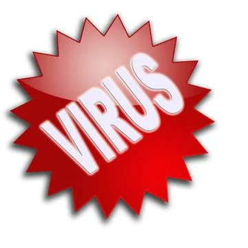 Lettering "virus" 스톡 일러스트