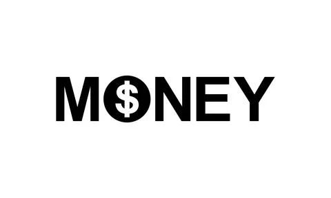 Lettering Visual of the MONEY Illustrazione stock