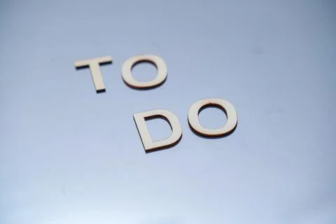 Lettering of the word -To Do - template Stock Photos