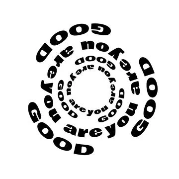 Lettering words of affirmation Stock Illustration