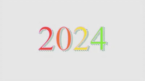 Lettering year a alpha channel Stock-Footage 233329202