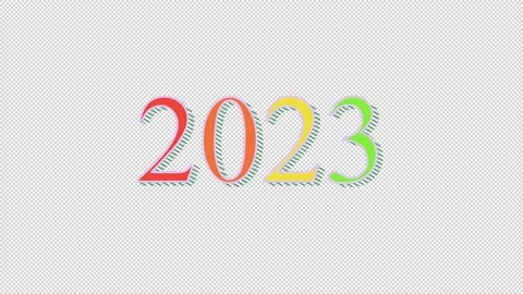 Lettering year a alpha channel Stock-Footage 233329207