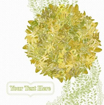 Letterleaf Autumn Tree Illustrazione stock