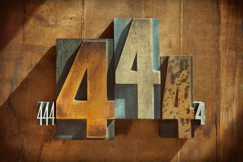 Letterpress 4's Stock Photos