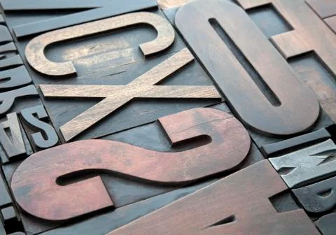 Letterpress background Stock-Fotos