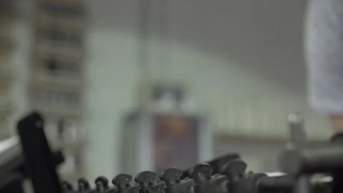 Letterpress machine operating Stock Footage 160519152