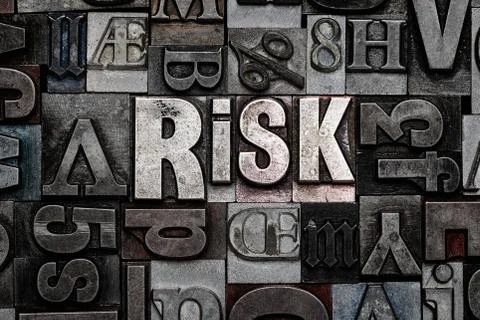 Letterpress Risk Stock Photos