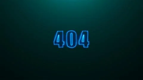 Letters of 404 text on background with top light, 3d render background, computer Stock Illustration
