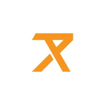 Letters 7x linked abstract simple geometric logo vector Stock Illustration