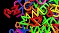 Letters alphabet characters fill screen transition capital type font book abc 4k 4k or 4k+ Resolution
