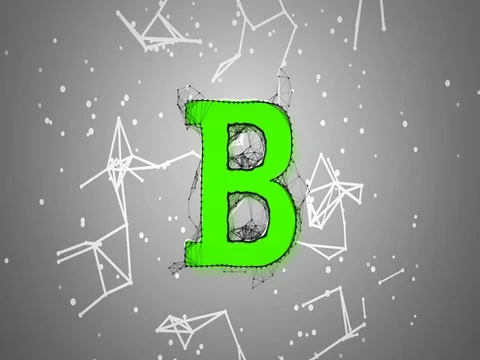 Letters alphabet digital transition geometry background design 動画素材 72630960