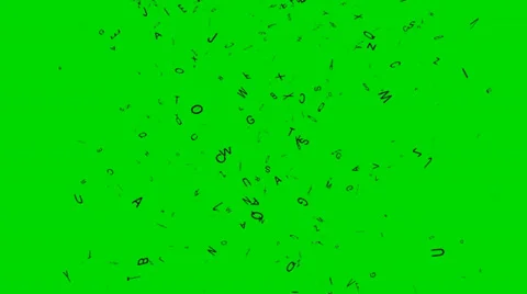 Letters of the Alphabet Falling Stock Footage 31411204