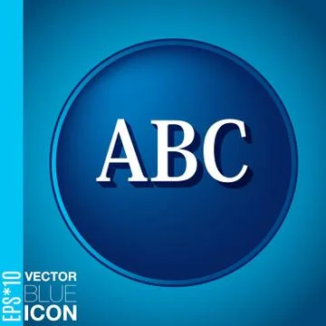 Letters of the alphabet. icon learning. school symbol Stock Illustration