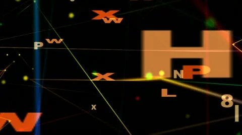 Letters and numbers animation Stock Footage 22390023