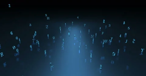 Letters And Numbers Concept Stock Footage 46000218