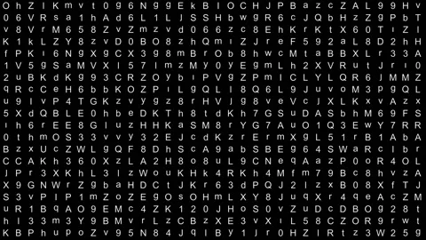 Letters and Numbers Video stock 136823391