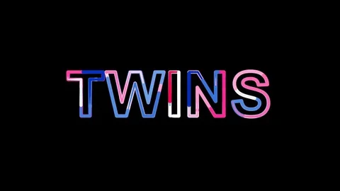 Letters are collected in constellation of a TWINS, then scattered into strips. Video stock 85122936