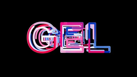 Letters are collected in ISO code currency GEL, then scattered into strips. Video stock 86147964