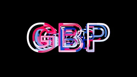 Letters are collected in ISO code currency GBP, then scattered into strips. 스톡 동영상 86148030