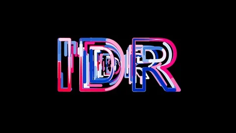 Letters are collected in ISO code currency IDR, then scattered into strips. 스톡 동영상 86318740