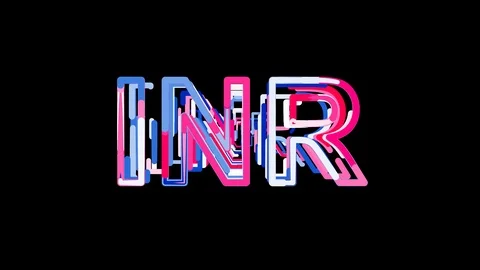 Letters are collected in ISO code currency INR, then scattered into strips. 스톡 동영상 86318783