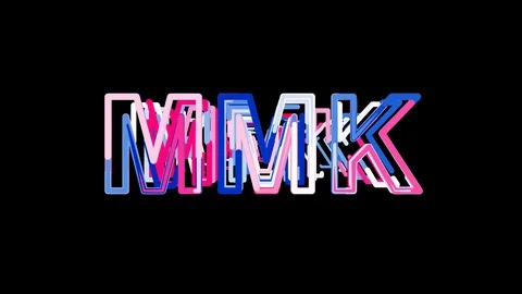 Letters are collected in ISO code currency MMK, then scattered into strips. 스톡 동영상 86319124